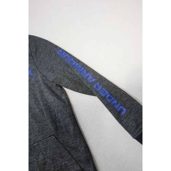 Under Armour Hoodie ColdGear Gray Pull Over Athletic Sweatshirt Mens Sz Small - Picture 7 of 10